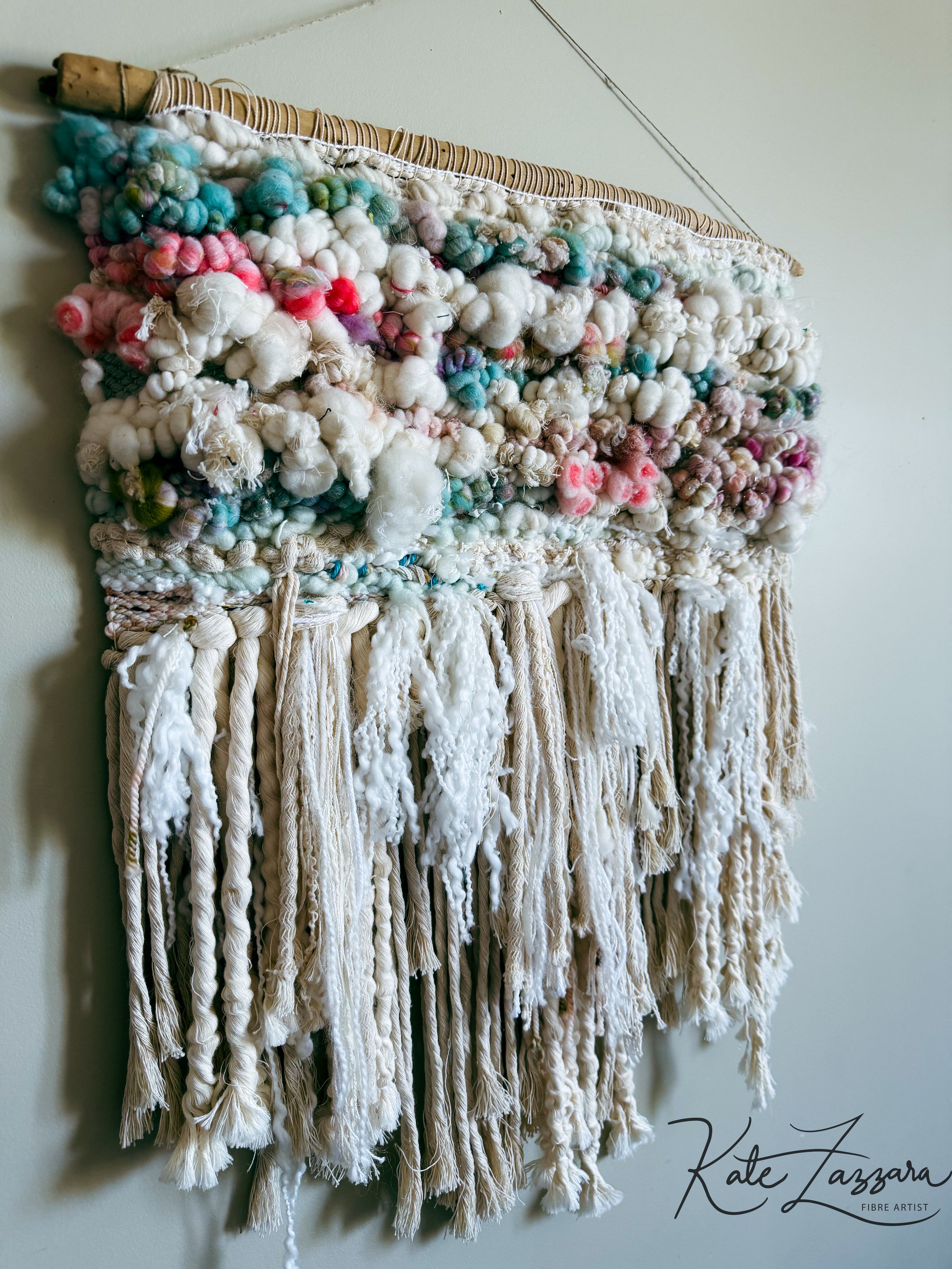 Candy Cane Woven Wall Hanging
