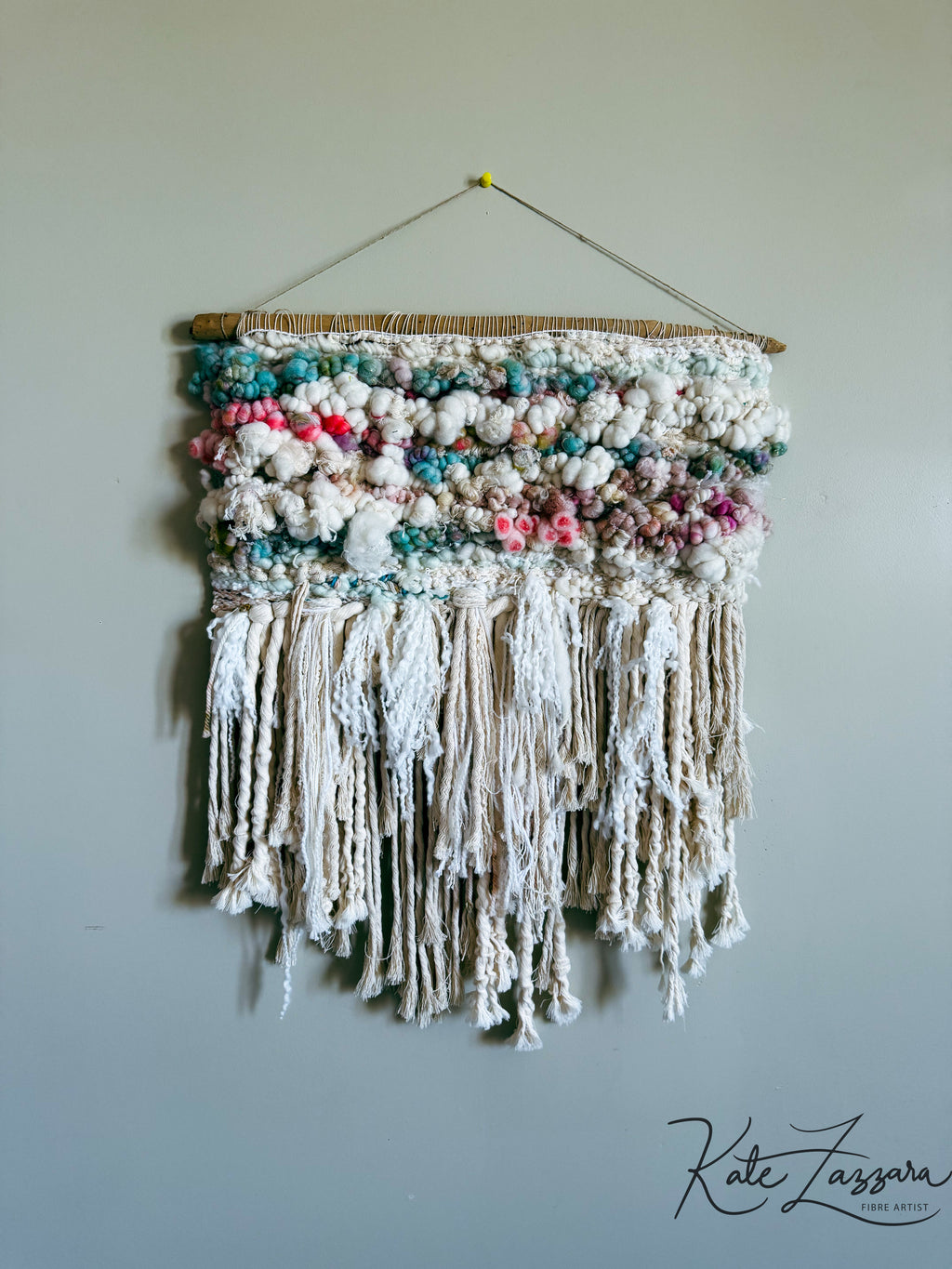 Candy Cane Woven Wall Hanging