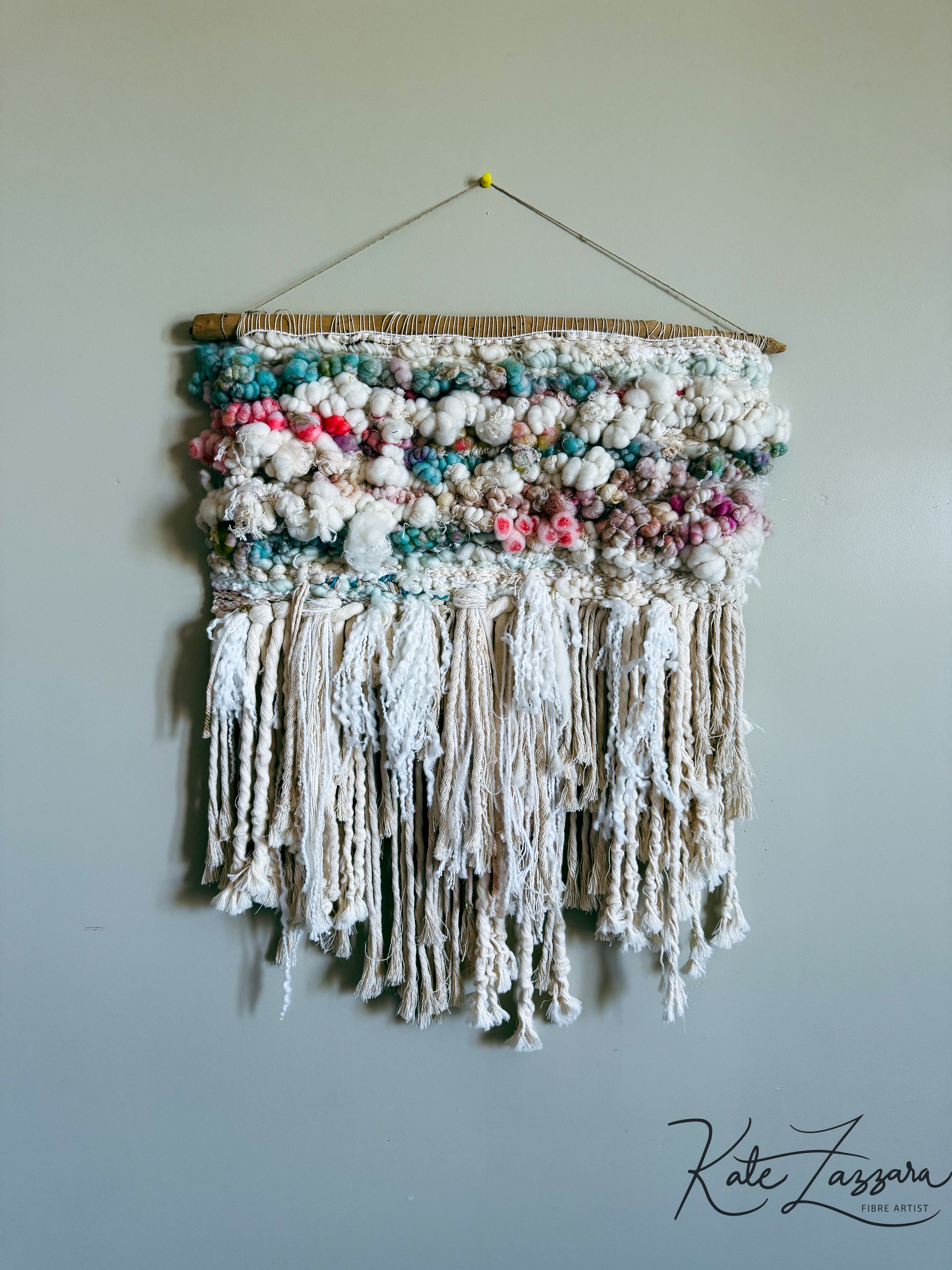 Candy Cane Woven Wall Hanging