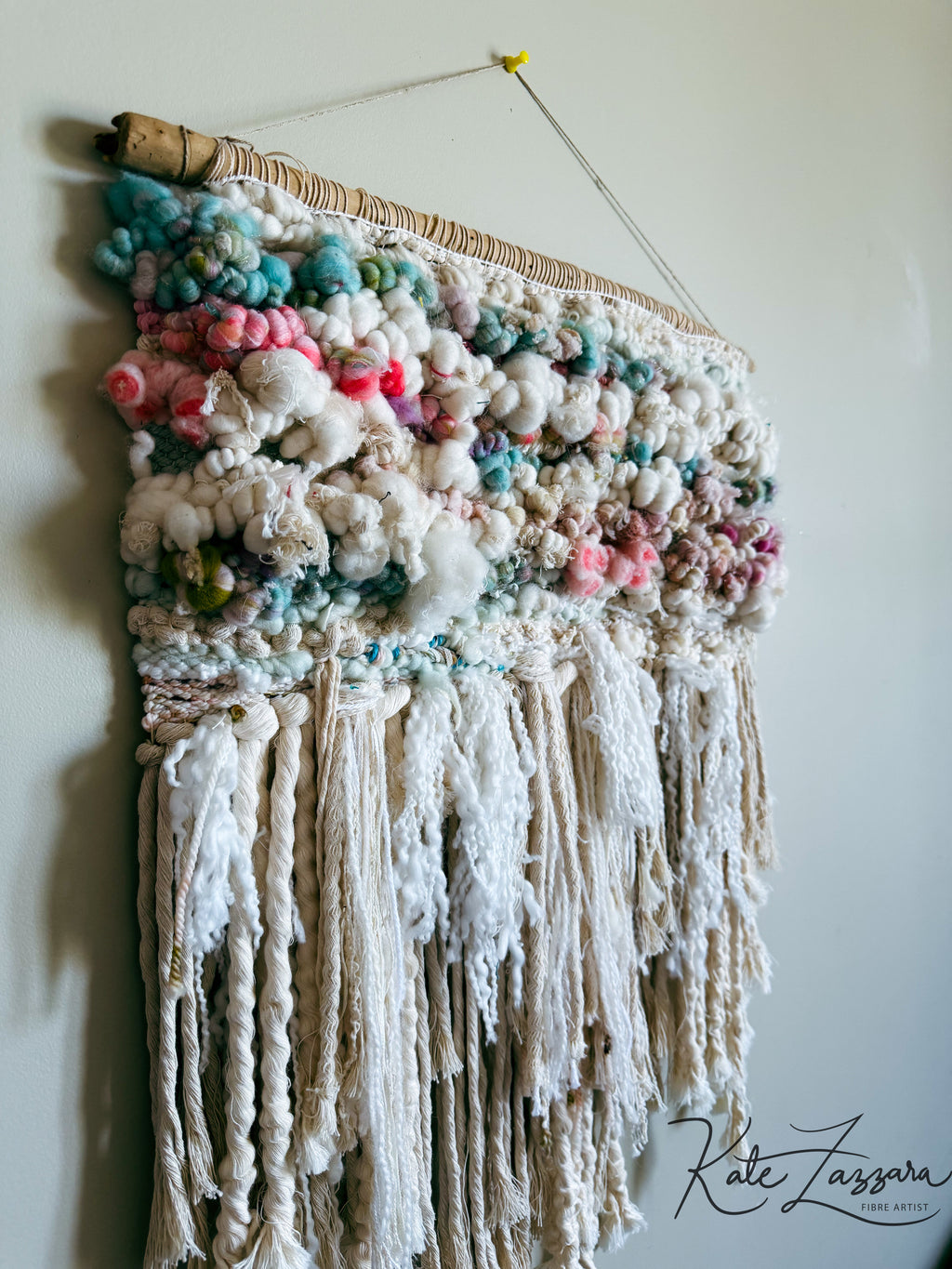 Candy Cane Woven Wall Hanging