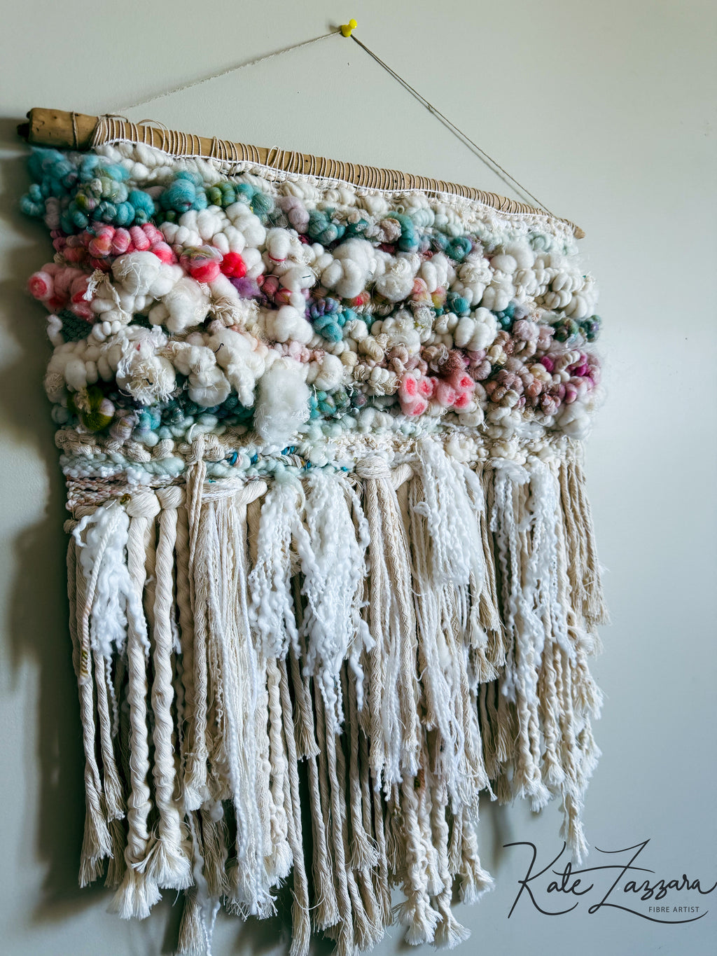 Candy Cane Woven Wall Hanging
